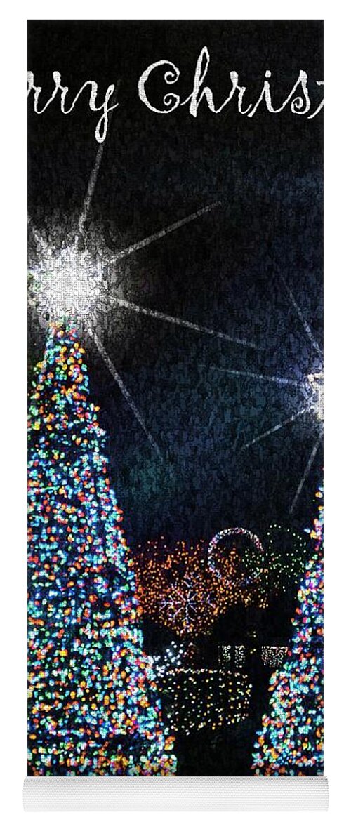 Greeting Cards Yoga Mat featuring the photograph Christmas Trees by Lilliana Mendez
