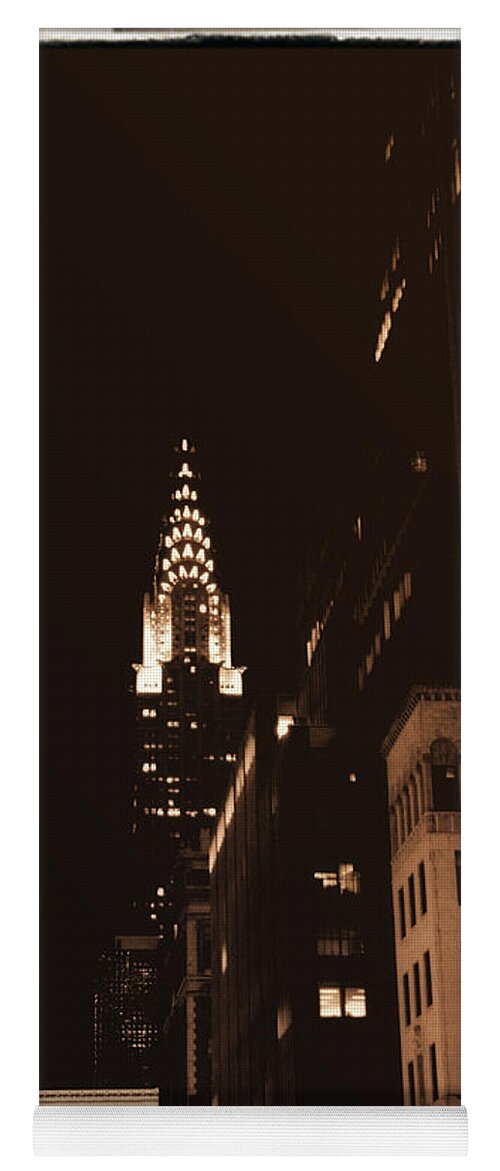 New York Yoga Mat featuring the photograph Chrysler Building by Donna Blackhall