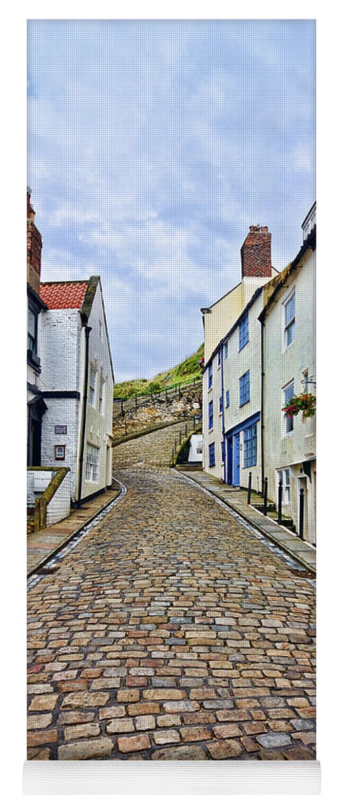 Whitby Yoga Mat featuring the photograph Church Lane Whitby by Steev Stamford