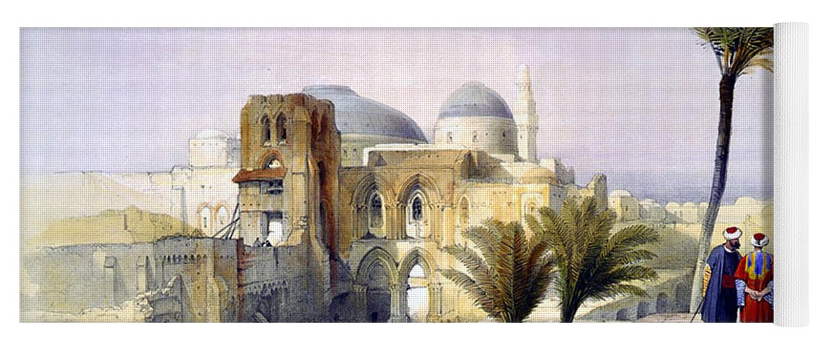 Church Of The Holy Sepulchre Yoga Mat featuring the photograph Church of the Holy Sepulchre in Jerusalem by Munir Alawi