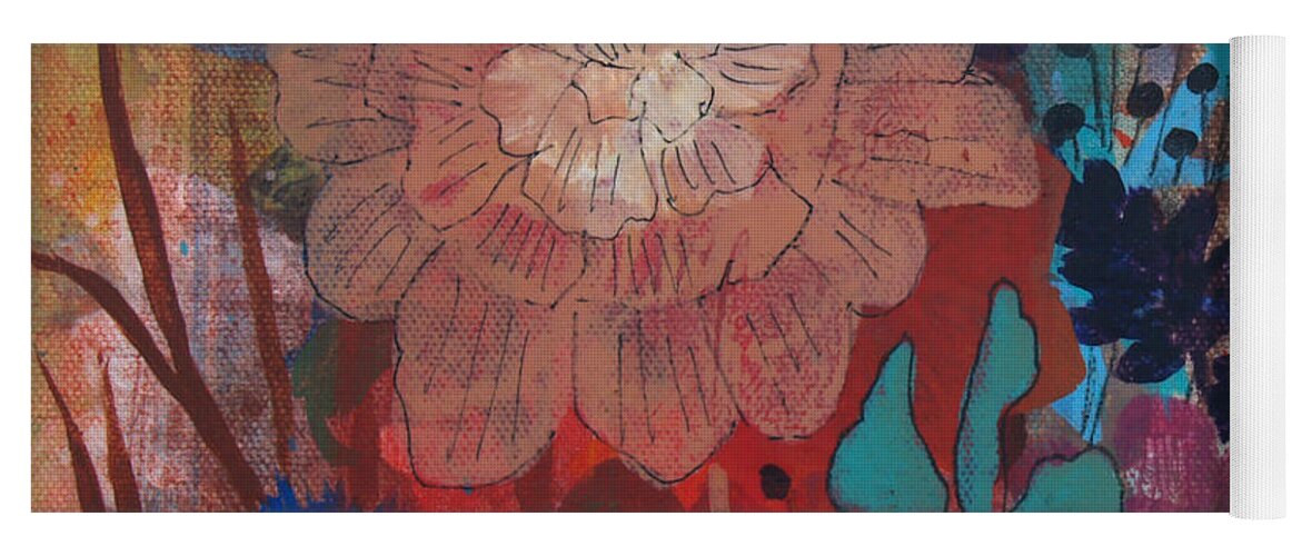Floral Yoga Mat featuring the painting Clarity by Robin Pedrero