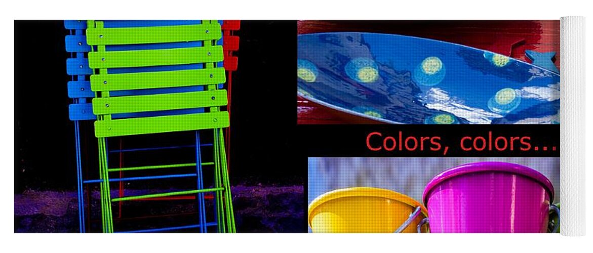 Colors Yoga Mat featuring the photograph Color your Life 1 by Dany Lison