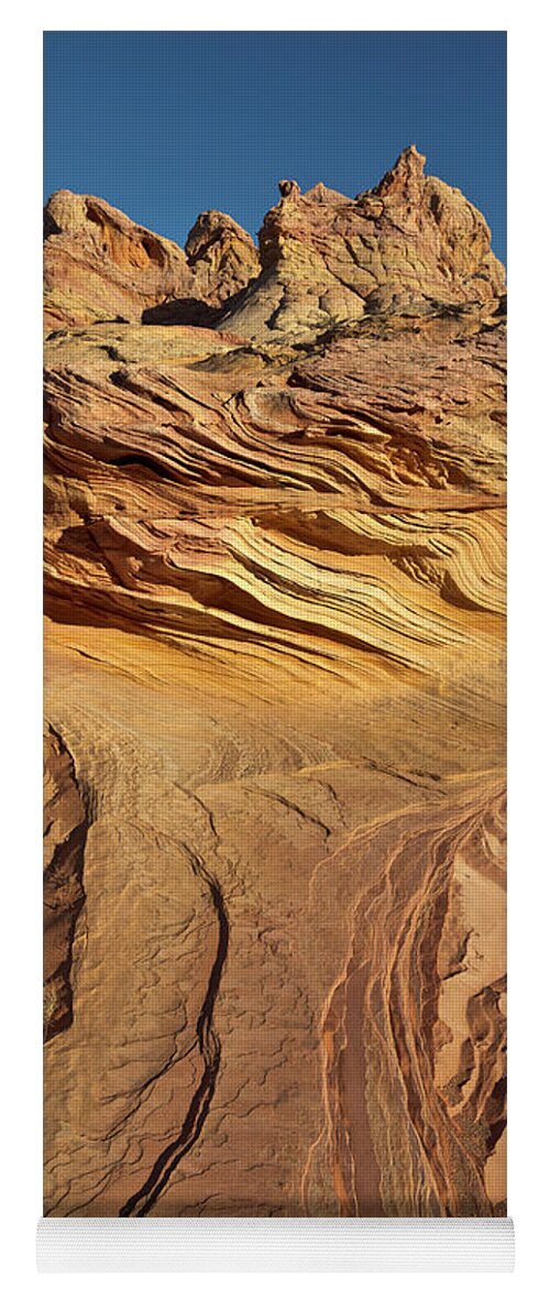 00559239 Yoga Mat featuring the photograph Colorado Plateau Sandstone Utah by Yva Momatiuk John Eastcott