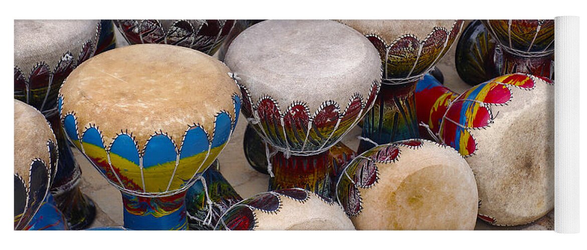 Handicraft Yoga Mat featuring the photograph Colorful Congas by Carlos Caetano