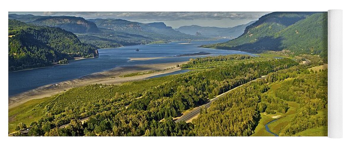 Columbia River Gorge Yoga Mat featuring the photograph Columbia Gorge by SC Heffner