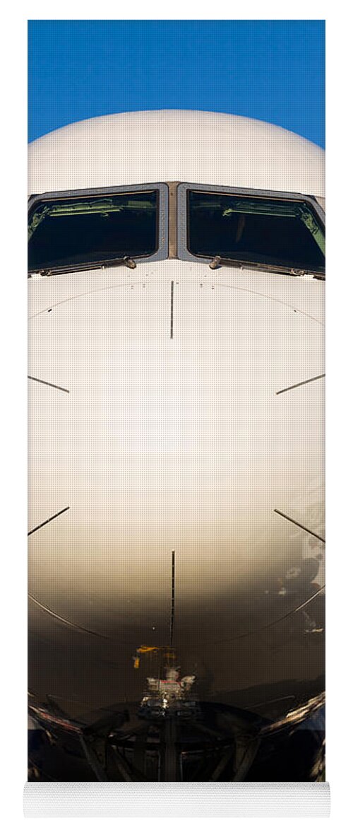 Aerospace Yoga Mat featuring the photograph Commercial Airliner by Raul Rodriguez