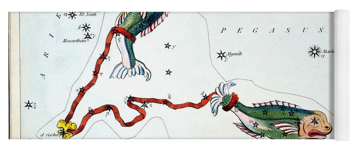 1825 Yoga Mat featuring the photograph Constellation: Pisces by Granger