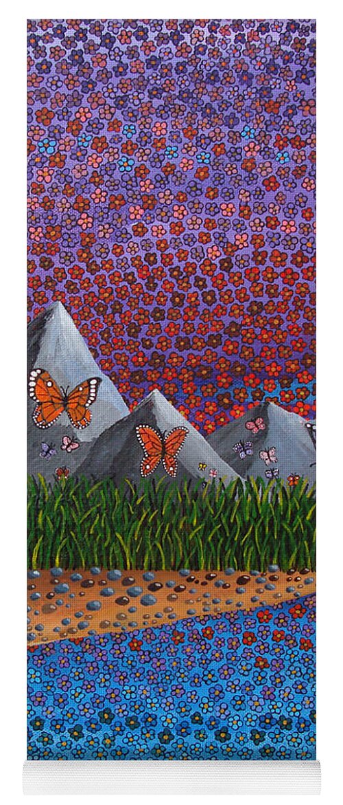 Butterflies Yoga Mat featuring the painting Copious by Mindy Huntress