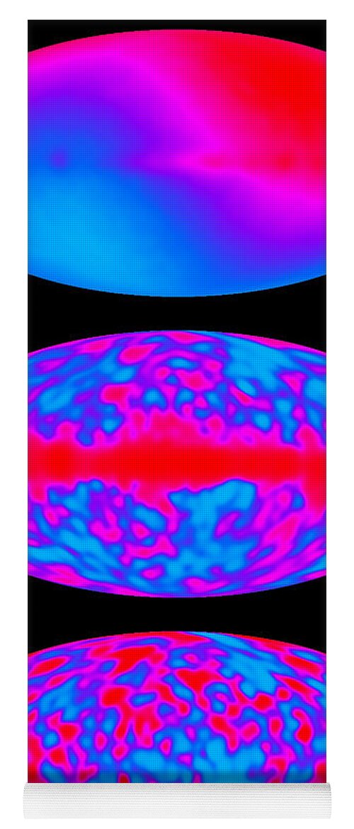 Science Yoga Mat featuring the photograph Cosmic Microwave Background Radiation by Science Source