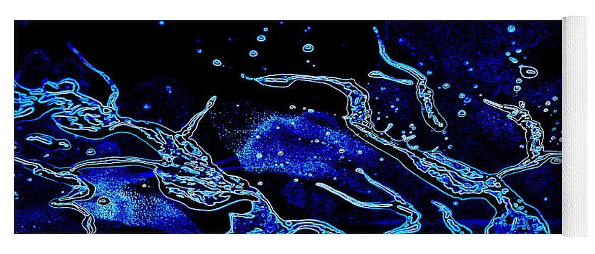 Note Card Yoga Mat featuring the photograph Cosmic Series 024 by Larry Ward