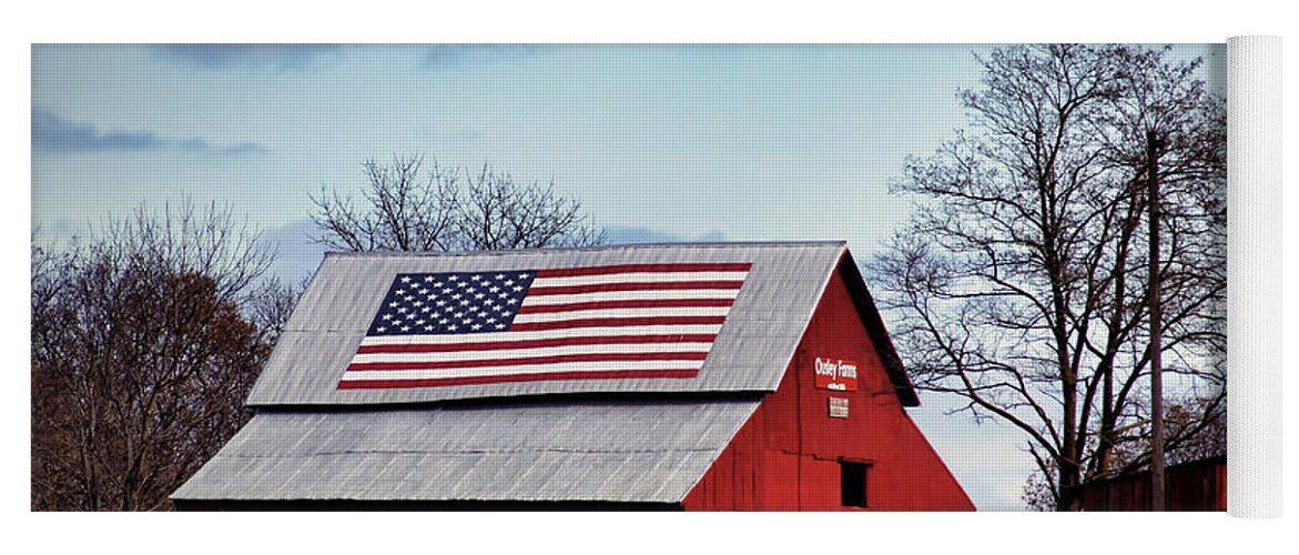 Flag Yoga Mat featuring the photograph Country Pride by Cricket Hackmann