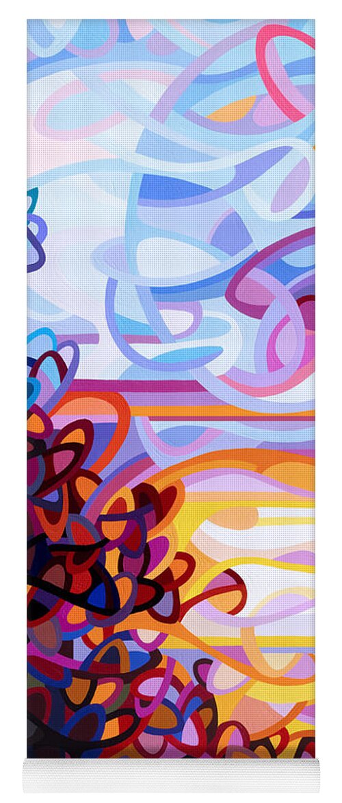 Art Yoga Mat featuring the painting Crescendo by Mandy Budan