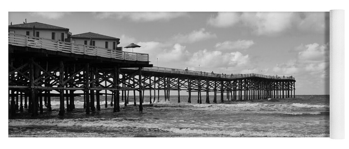 Crystal Pier Yoga Mat featuring the photograph Crystal Pier in Pacific Beach by Ana V Ramirez