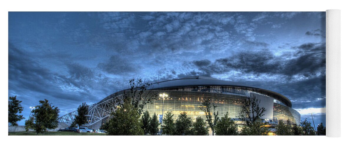 Dallas Cowboys Yoga Mat featuring the photograph Dallas Cowboys Stadium by Jonathan Davison