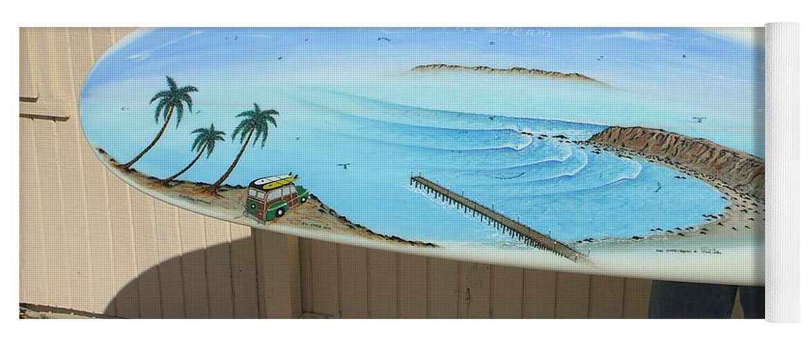 Danapoint Yoga Mat featuring the photograph Dana Point 1950s by Paul Carter