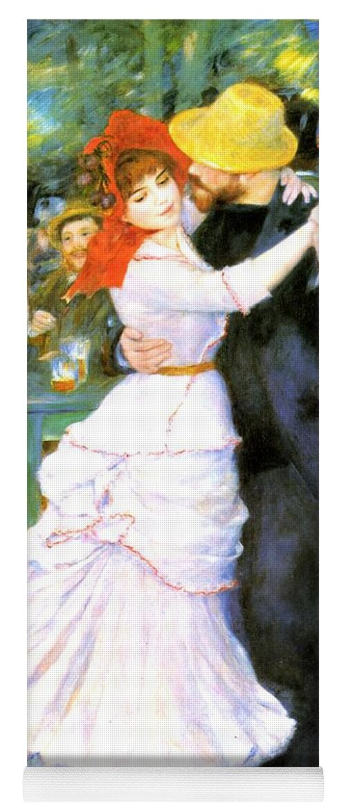 Pierre-auguste Renoir Yoga Mat featuring the painting Dance At Bougival by Pierre Auguste Renoir
