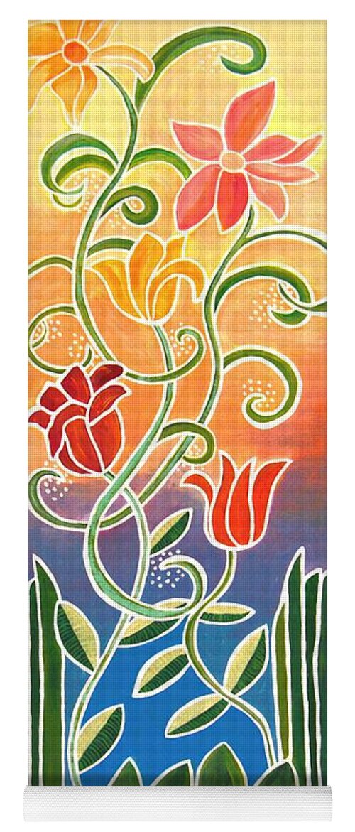 Dance Yoga Mat featuring the painting Dance with Me by Linda Bailey