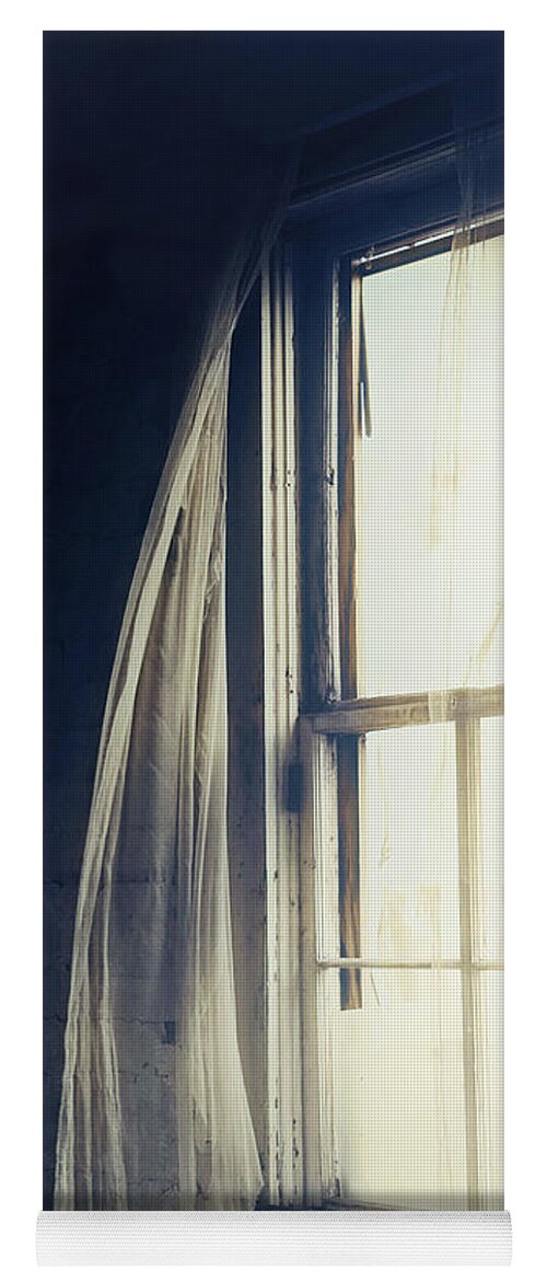 Window Yoga Mat featuring the photograph Dark Dreams by Trish Mistric