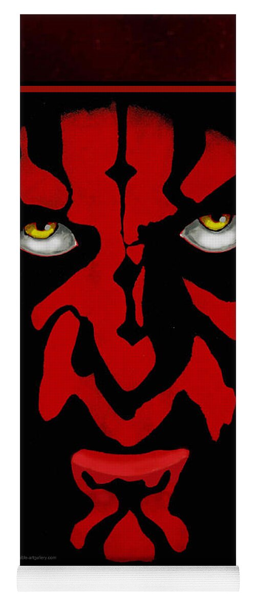 Star Wars Yoga Mat featuring the painting Darth Maul by Dale Loos Jr