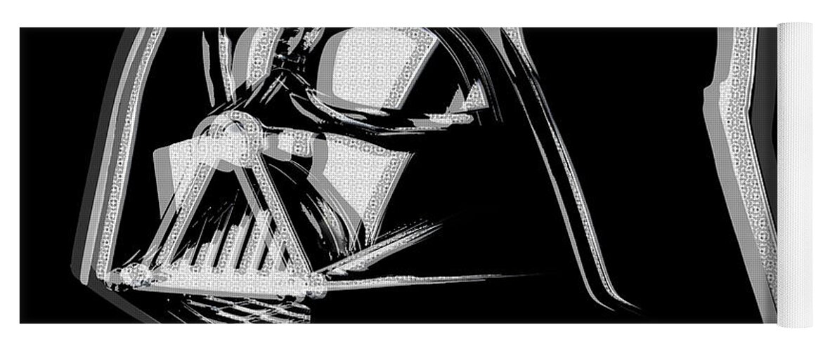 Darth Vader Yoga Mat featuring the painting Darth Vader Star Wars by Tony Rubino