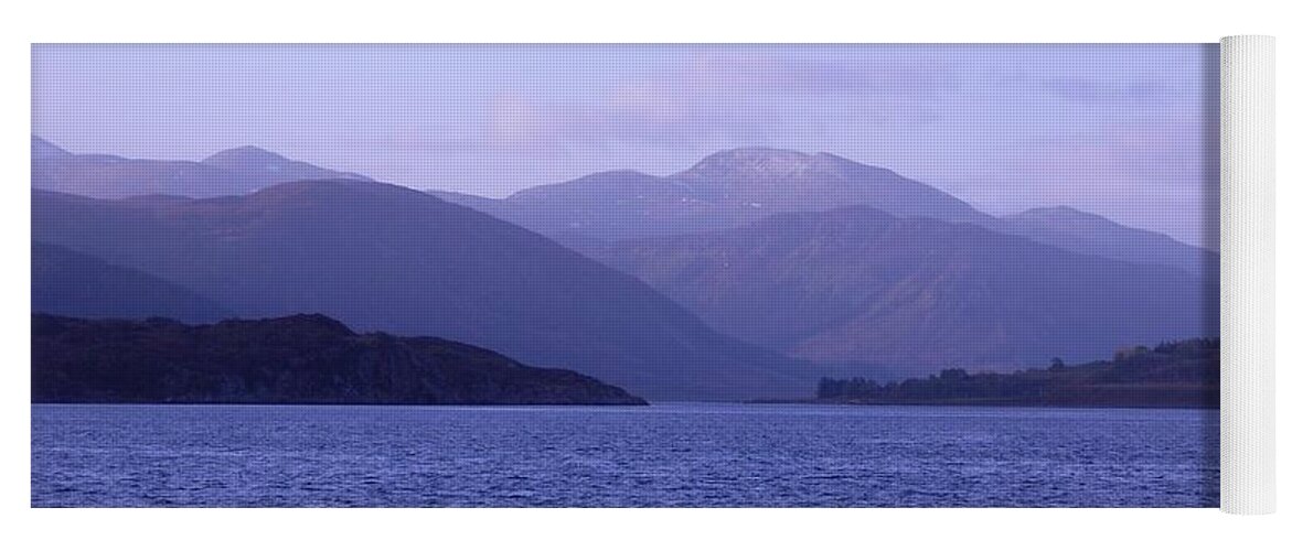 Loch Broom Yoga Mat featuring the photograph Dawn at Loch Broom by Joan-Violet Stretch