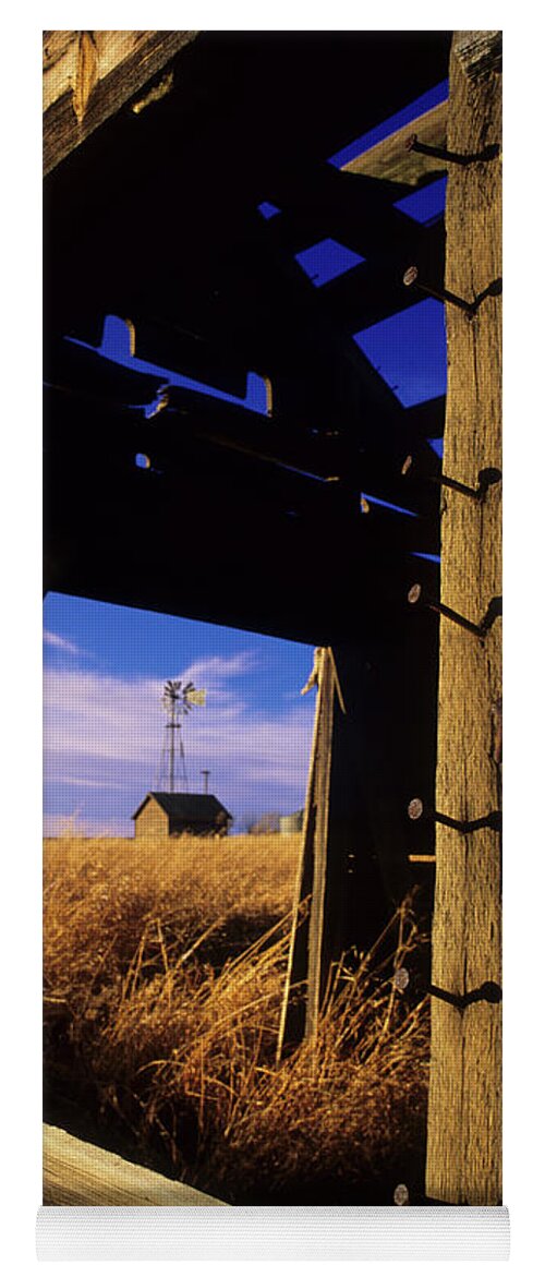 Farm Yoga Mat featuring the photograph Days Gone By by Bob Christopher