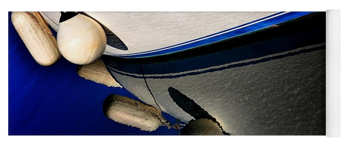 Abstract Yoga Mat featuring the photograph Deep Blue Dreams by Lauren Leigh Hunter Fine Art Photography