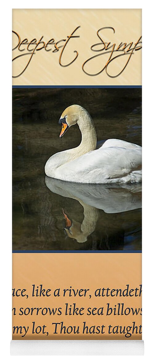 Swans Yoga Mat featuring the photograph Deepest Sympathy Card by Carolyn Marshall
