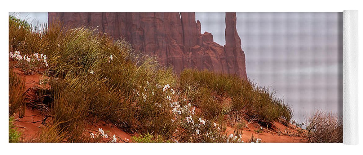 Utah Yoga Mat featuring the photograph Desert Flowers by Jim Garrison