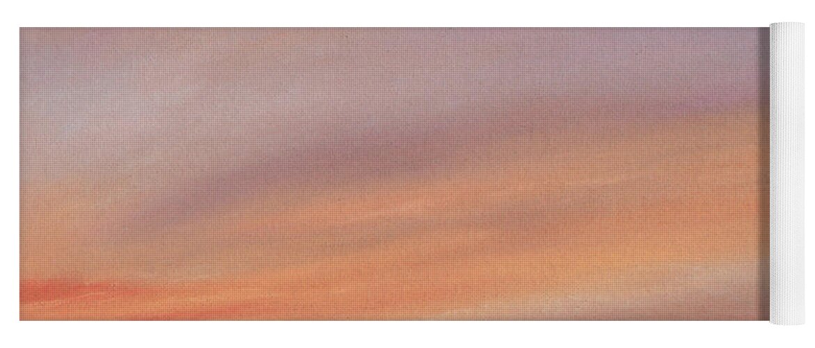 Desert Yoga Mat featuring the pastel Desert Sky C by Michael Heikkinen