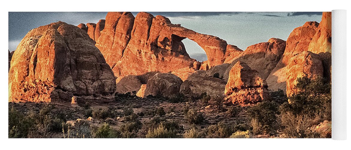 Utah Yoga Mat featuring the photograph Desert Sundown by Robert Fawcett