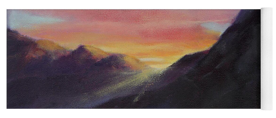 D￿r Yoga Mat featuring the painting Easter Sunrise by Maria Hunt
