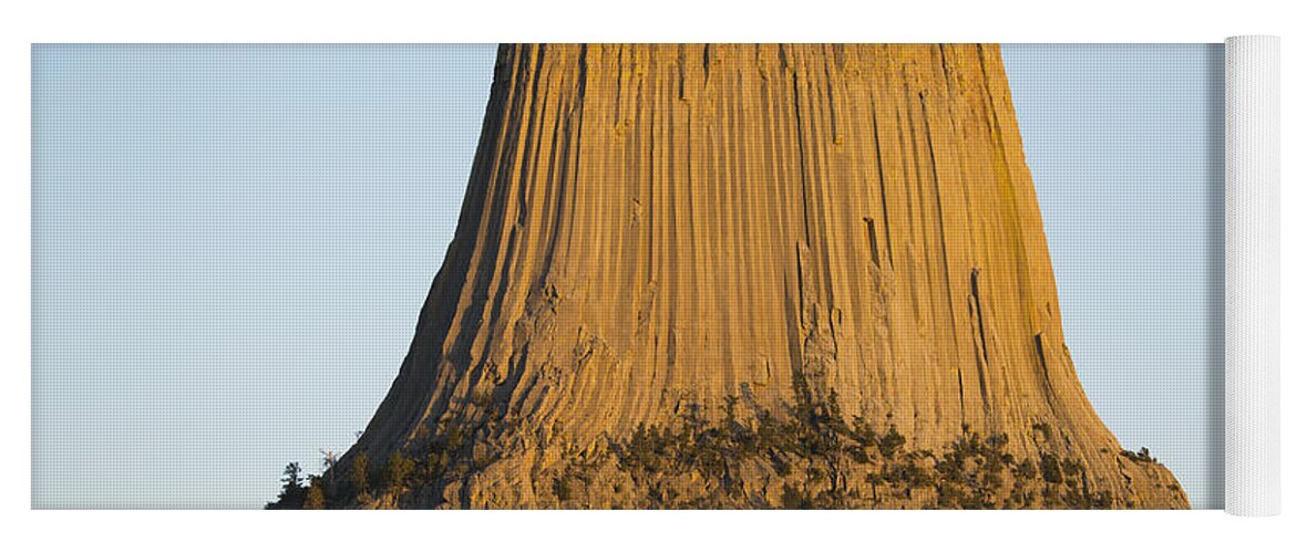 Kevin Schafer Yoga Mat featuring the photograph Devils Tower National Monument Wyoming by Kevin Schafer