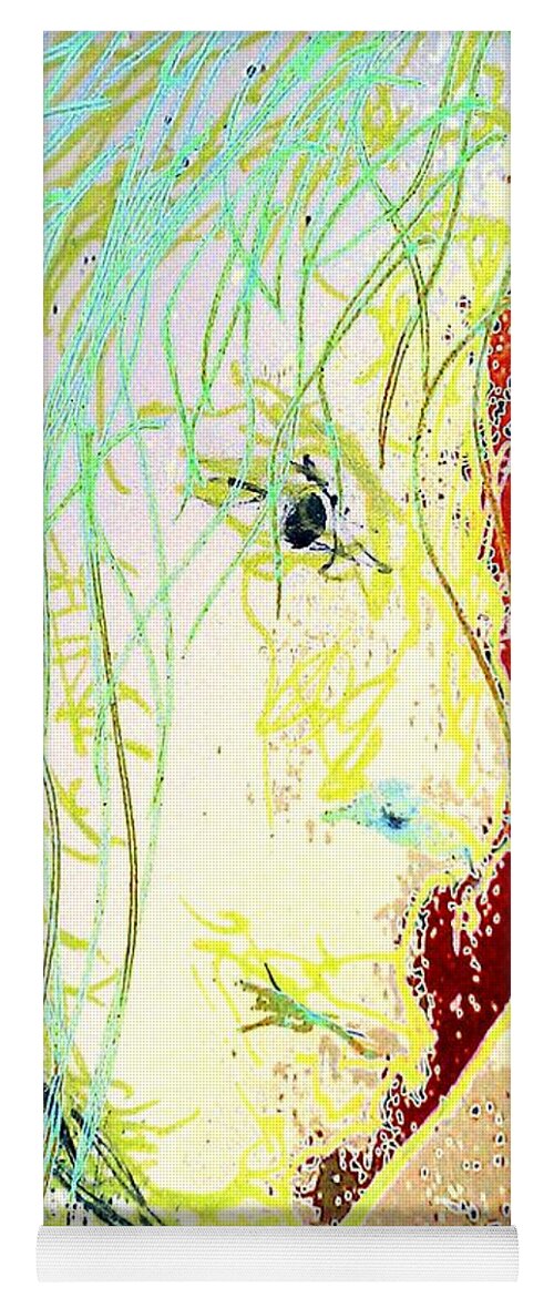 Disillusionment Yoga Mat featuring the mixed media Disillusionment by Jacqueline McReynolds