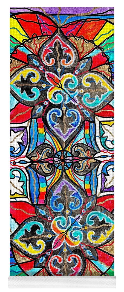 Diversity Yoga Mat featuring the painting Diversity by Teal Eye Print Store