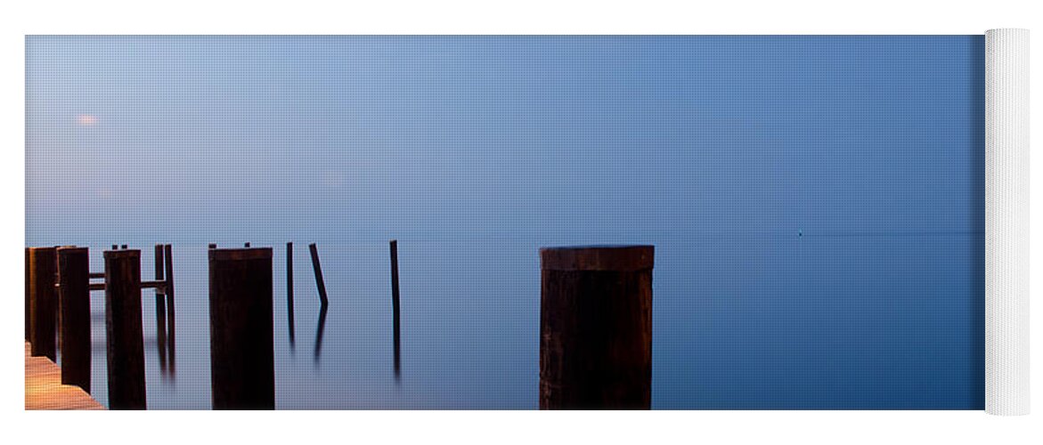 Dock Yoga Mat featuring the photograph Dock of the Morning by Gary Wightman