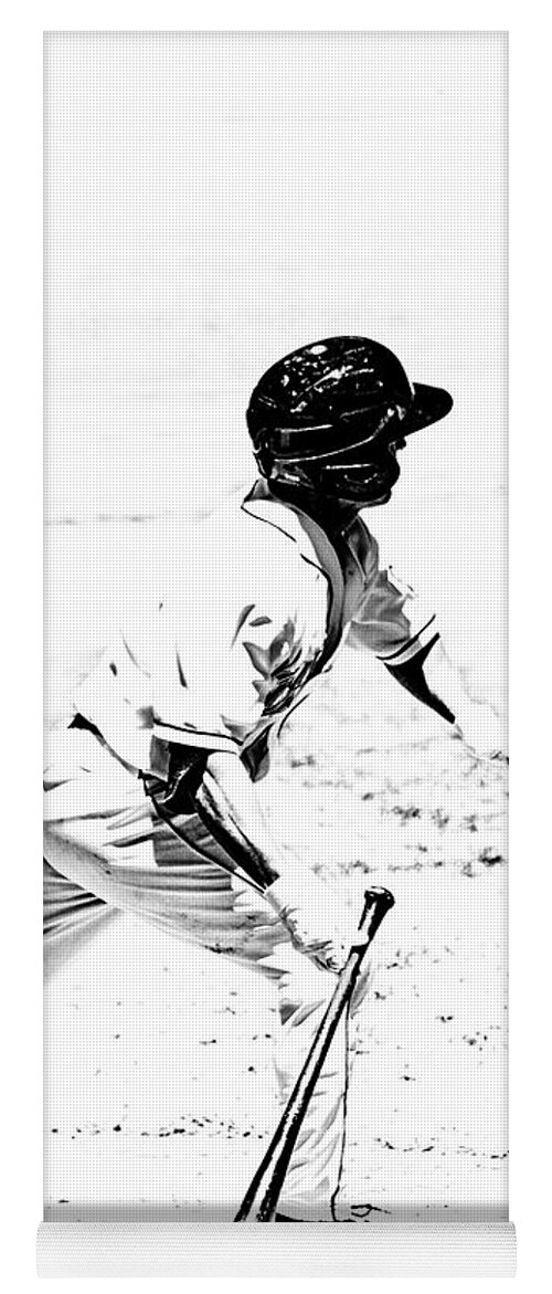 Baseball Yoga Mat featuring the photograph Doing It by Karol Livote