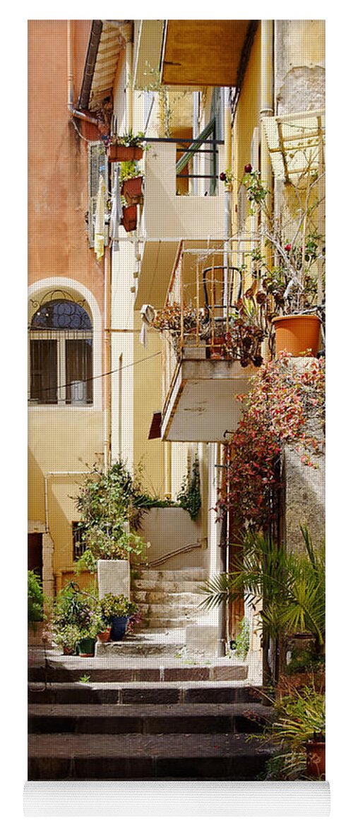 France Yoga Mat featuring the photograph Appartement 4 - Villefranche France by Darin Volpe