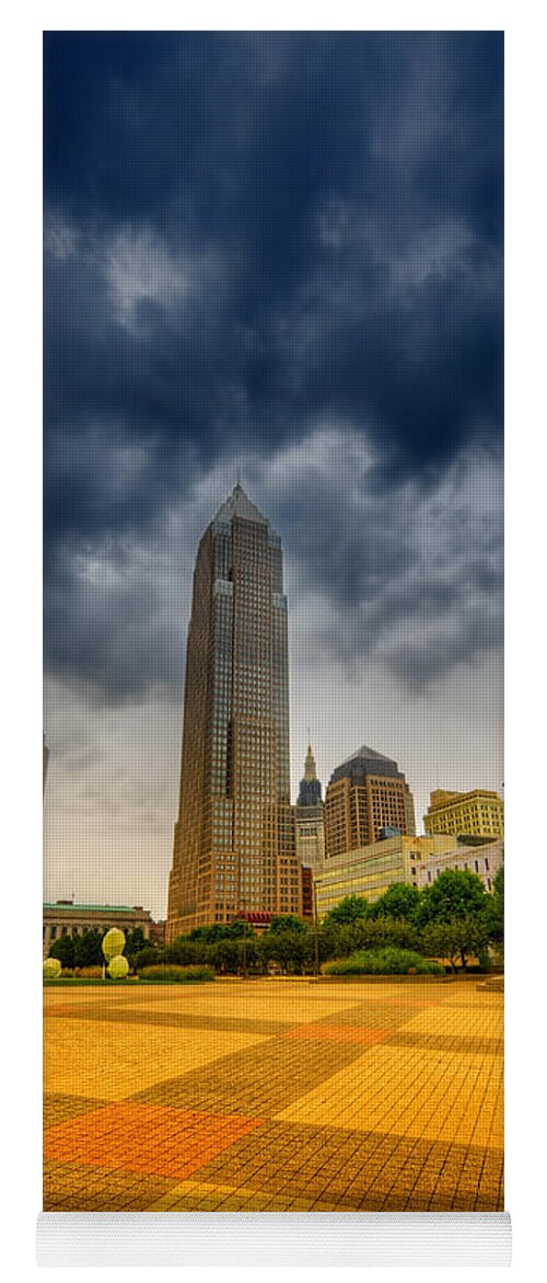 Cleveland Yoga Mat featuring the photograph Downtown by Alexey Stiop