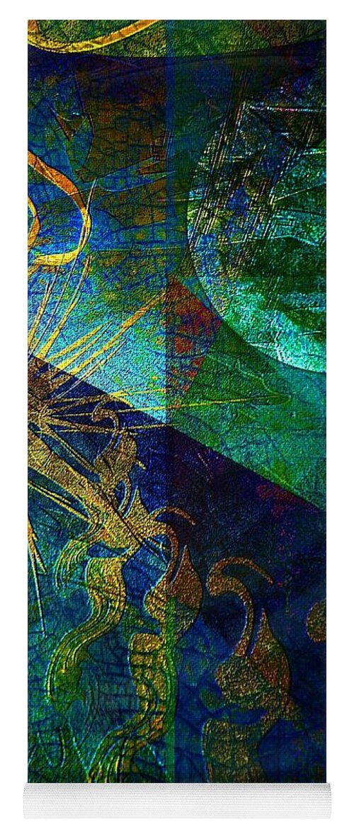 Star Yoga Mat featuring the digital art Dreamscape 07 - Star Travellers by Mimulux Patricia No