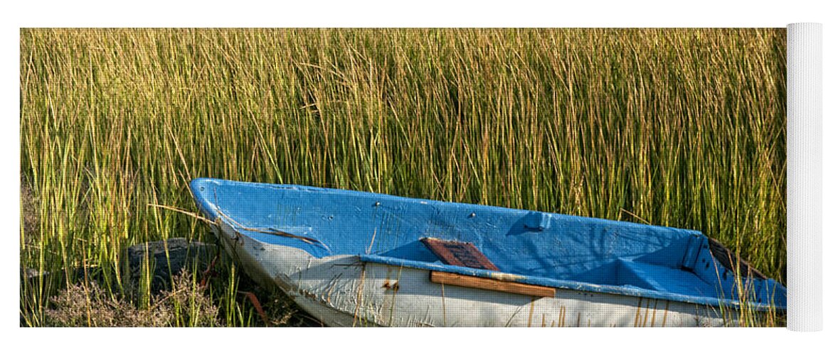 Rowboat Yoga Mat featuring the photograph Dry Docked by Claudia Kuhn