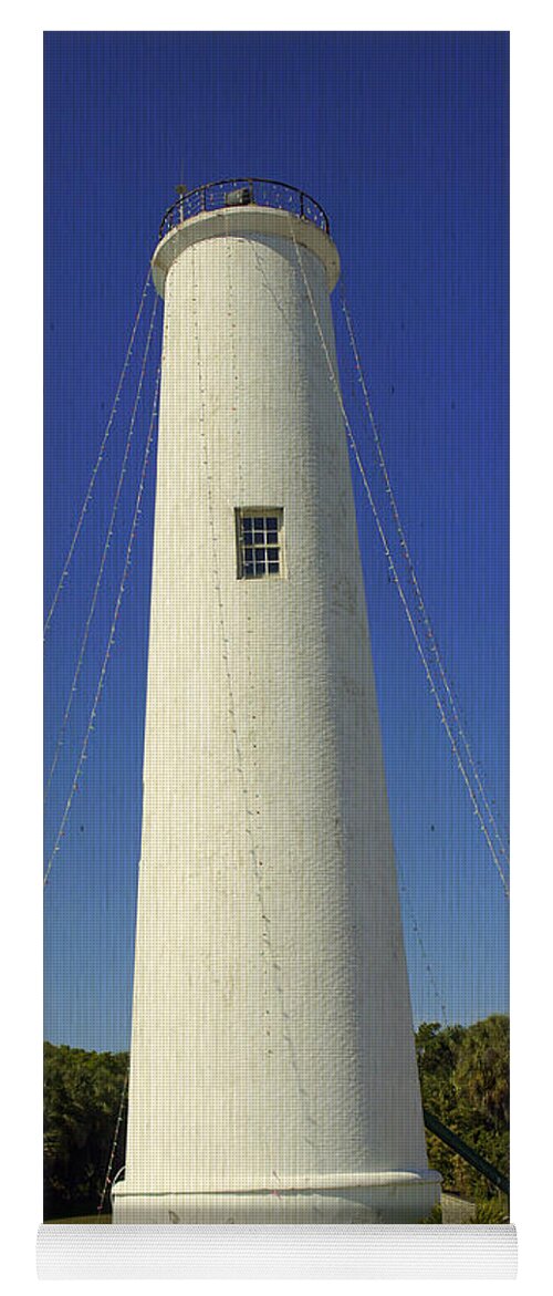 Egmont Key Lighthouse Yoga Mat featuring the photograph Egmont Key Lighthouse by Laurie Perry