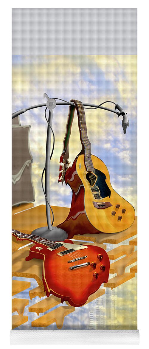 Les Paul Yoga Mat featuring the photograph Electrical Meltdown by Mike McGlothlen