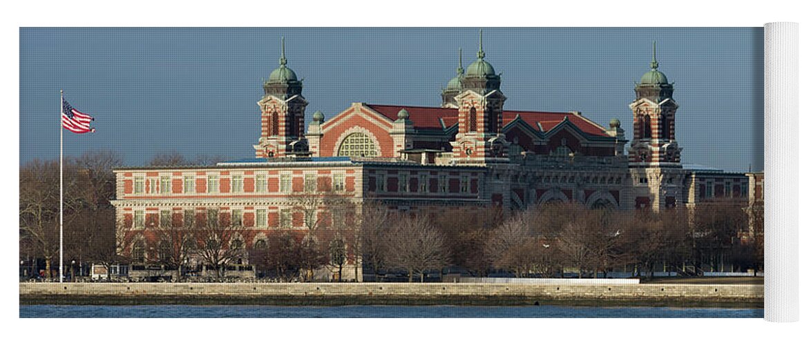 Photography Yoga Mat featuring the photograph Ellis Island Immigration Museum by Panoramic Images