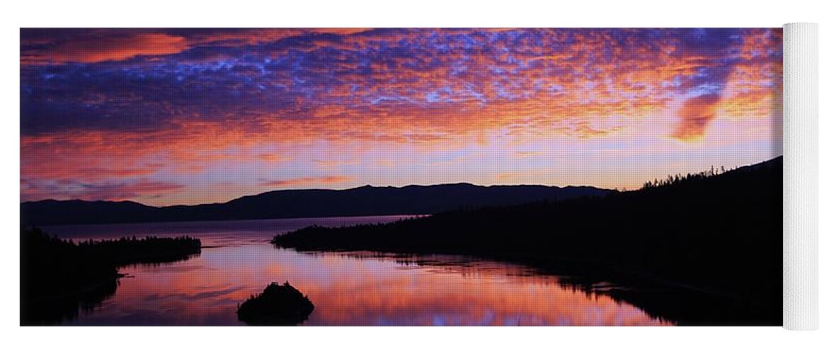 Lake Tahoe Yoga Mat featuring the photograph Emerald Bay Awakens by Sean Sarsfield