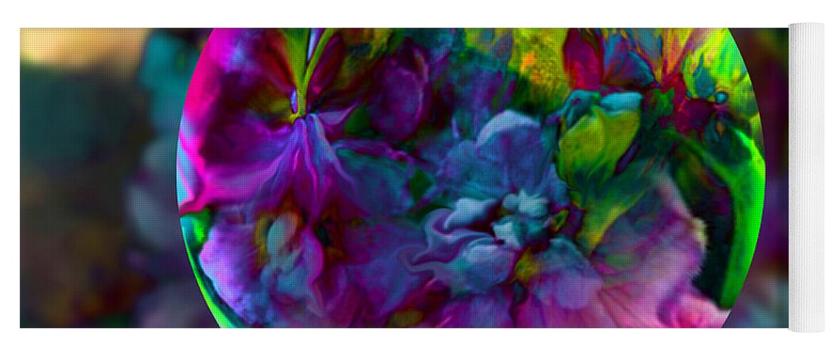 Spring Yoga Mat featuring the painting Emerging Spring by Robin Moline