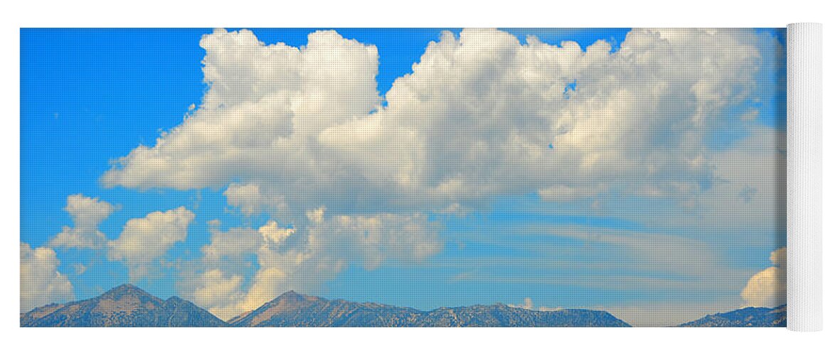 Nevada Yoga Mat featuring the photograph Emerging Thunder Clouds by Debra Thompson