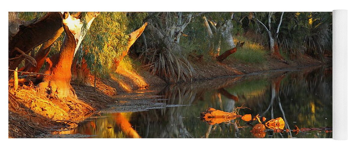 Western Australia Yoga Mat featuring the photograph Emu Creek Station 2AM-111376 by Andrew McInnes