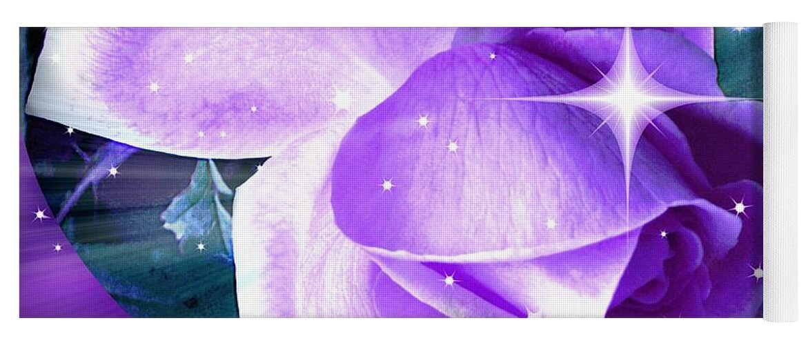 Lavender Rose Yoga Mat featuring the photograph Enchanted Rose by Judy Palkimas