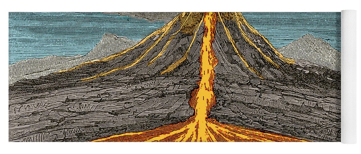 Volcano Yoga Mat featuring the photograph Erupting Volcano by Science Source